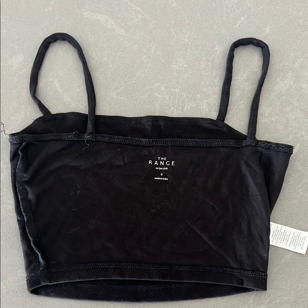The Range Black Crop Top